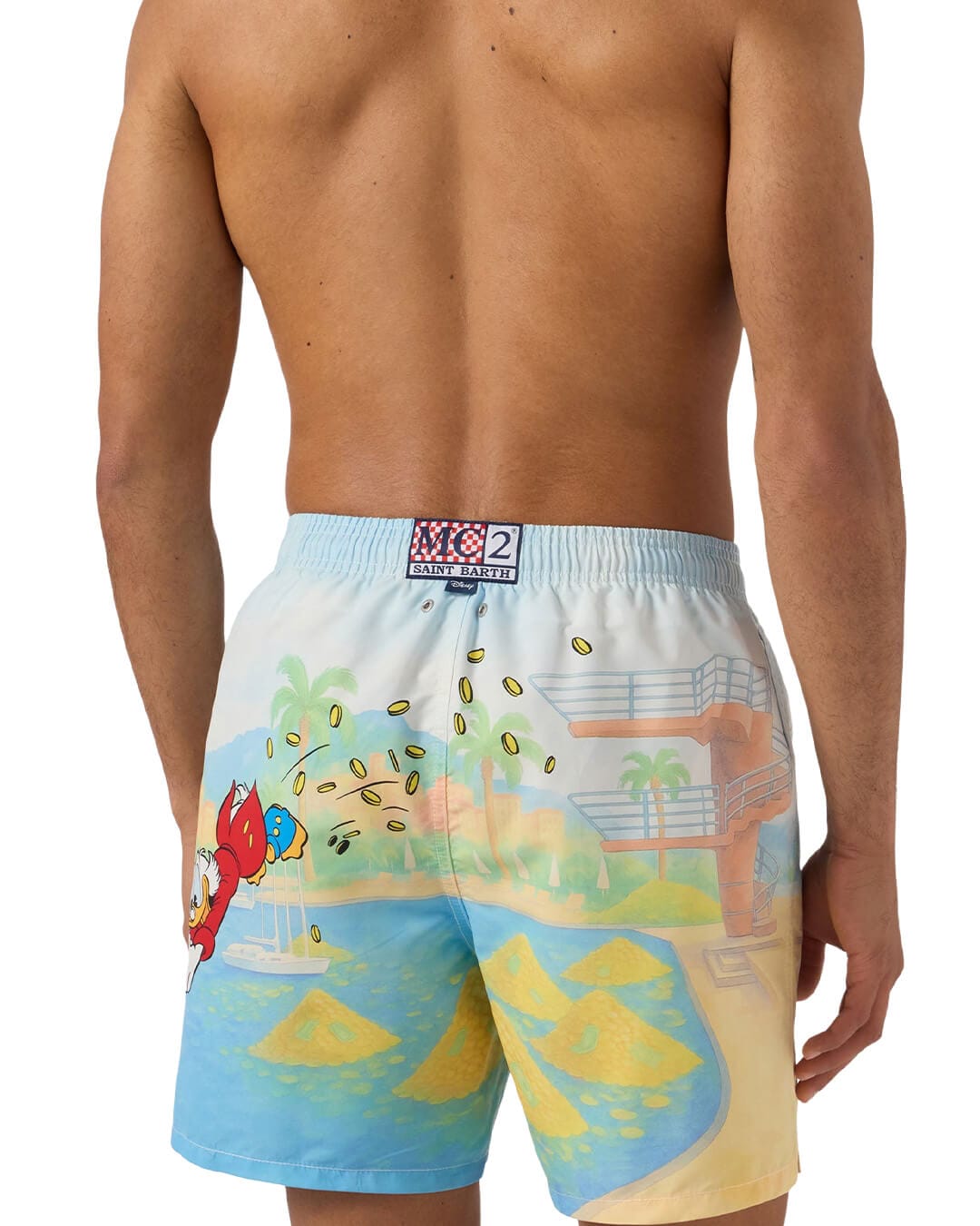 MC2 Saint Barth Swimwear MC2 Gustavia Placed Print Classic Swim Short Scrooge Montecarlo 01 07557l
