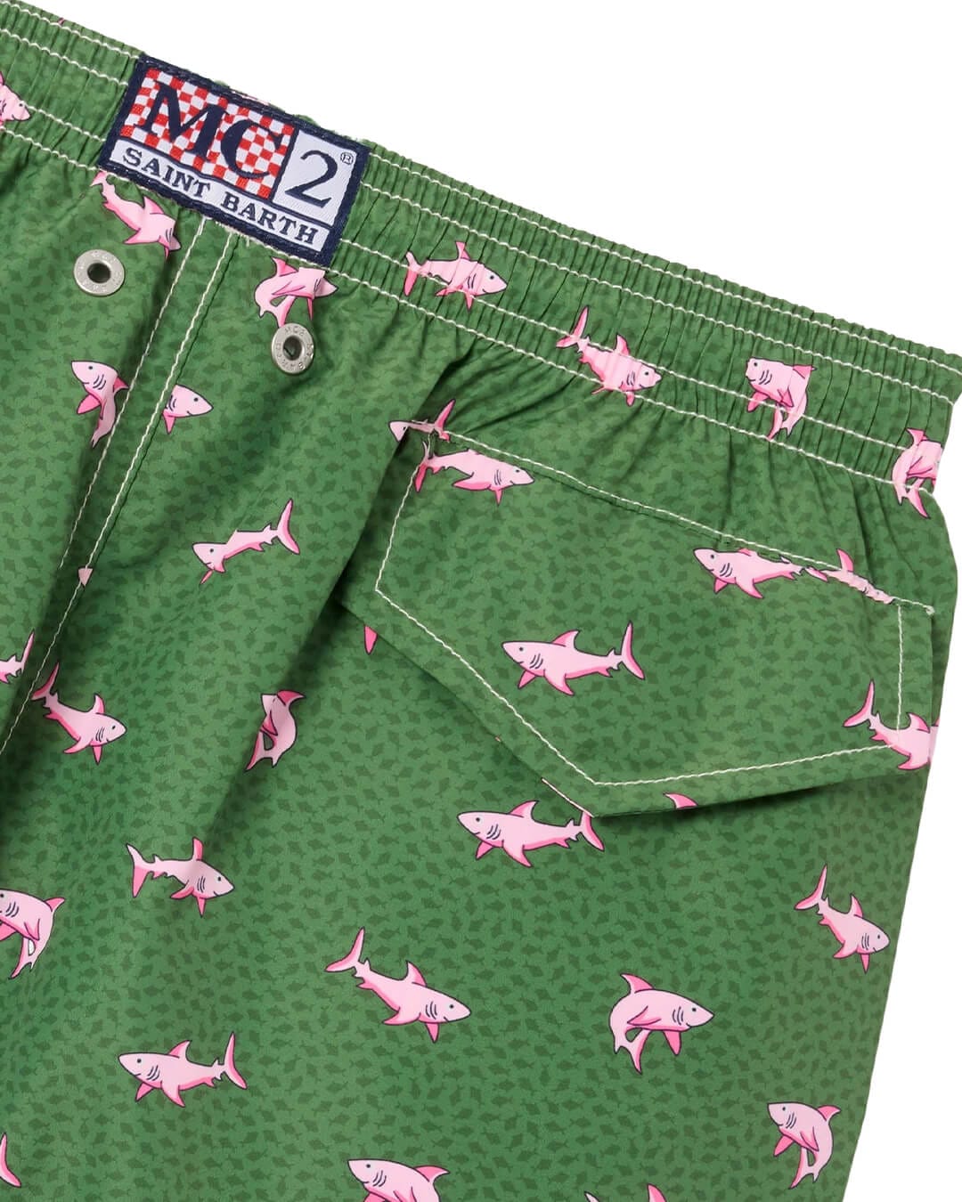 MC2 Saint Barth Swimwear MC2 Jean Lighting Ultralight Swim Short Shark On Shark