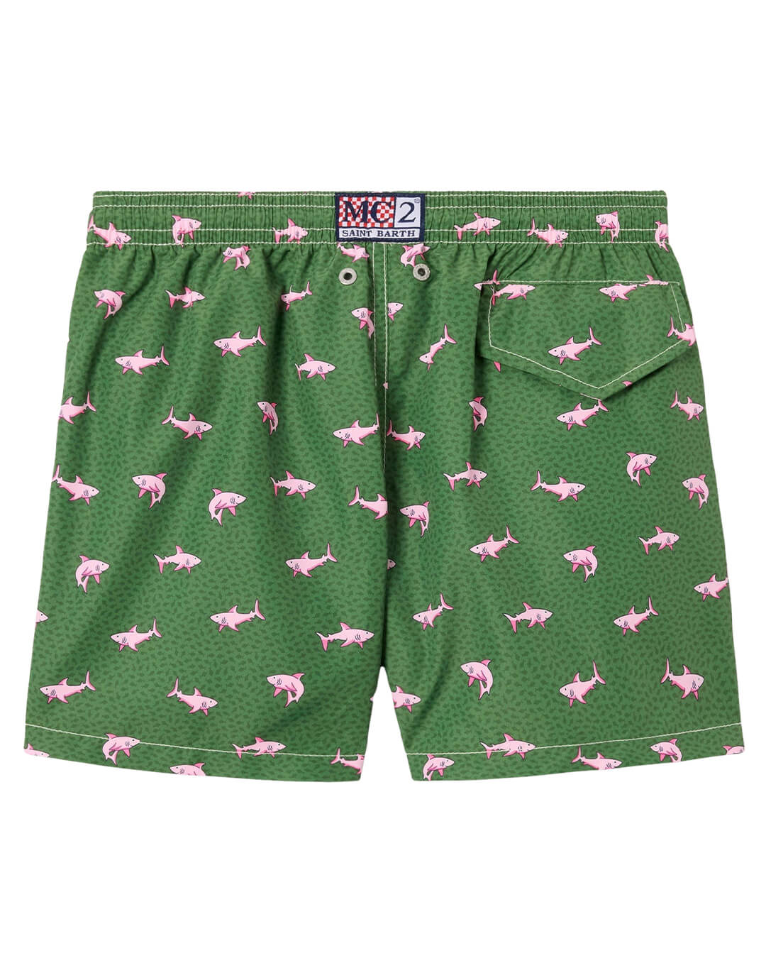 MC2 Saint Barth Swimwear MC2 Jean Lighting Ultralight Swim Short Shark On Shark