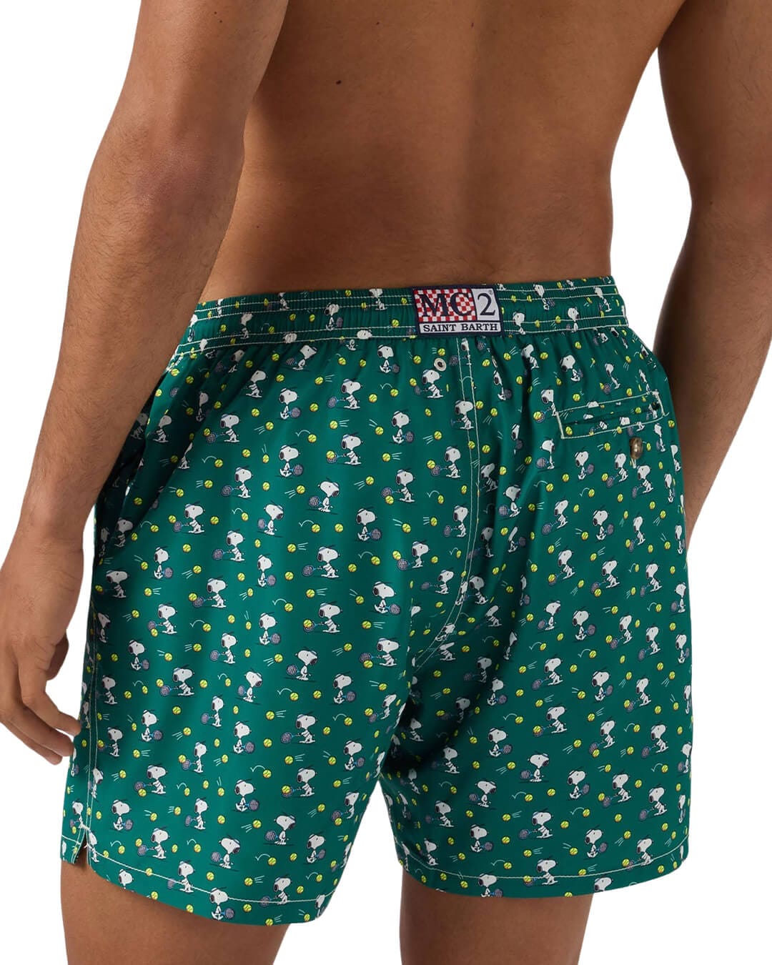 MC2 Saint Barth Swimwear MC2 Lighting Micro Fantasy Ultralight Swim Short Snoopy Tennis Game Micro 51 02660l