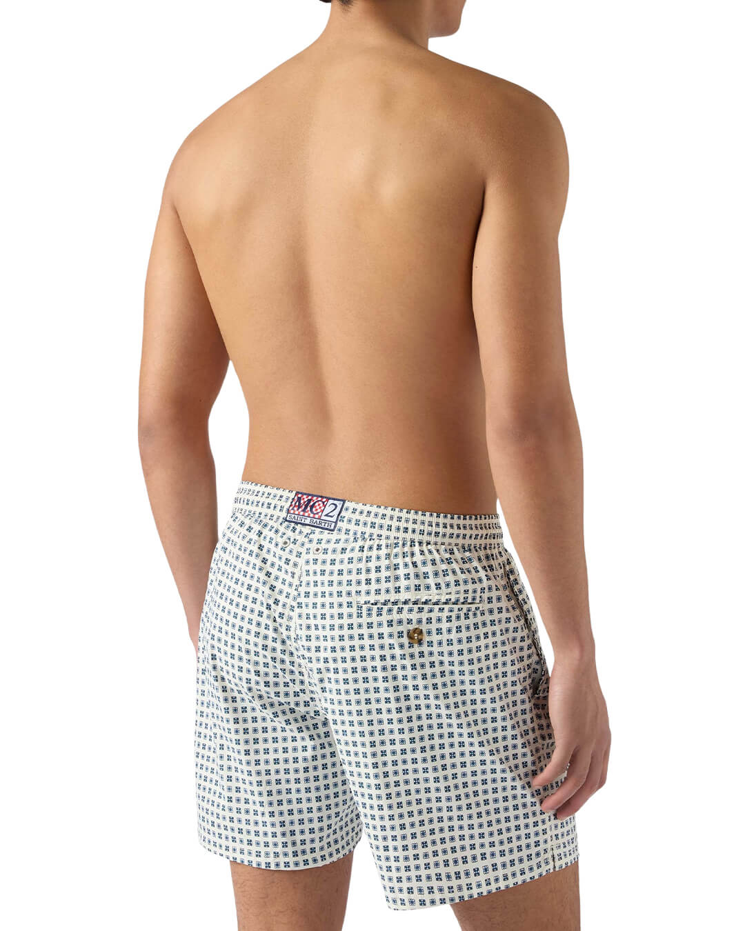 MC2 Saint Barth Swimwear MC2 LIGHTING MICRO STRETCH ULTRALIGHT SWIM SHORT CELESTIE TIE