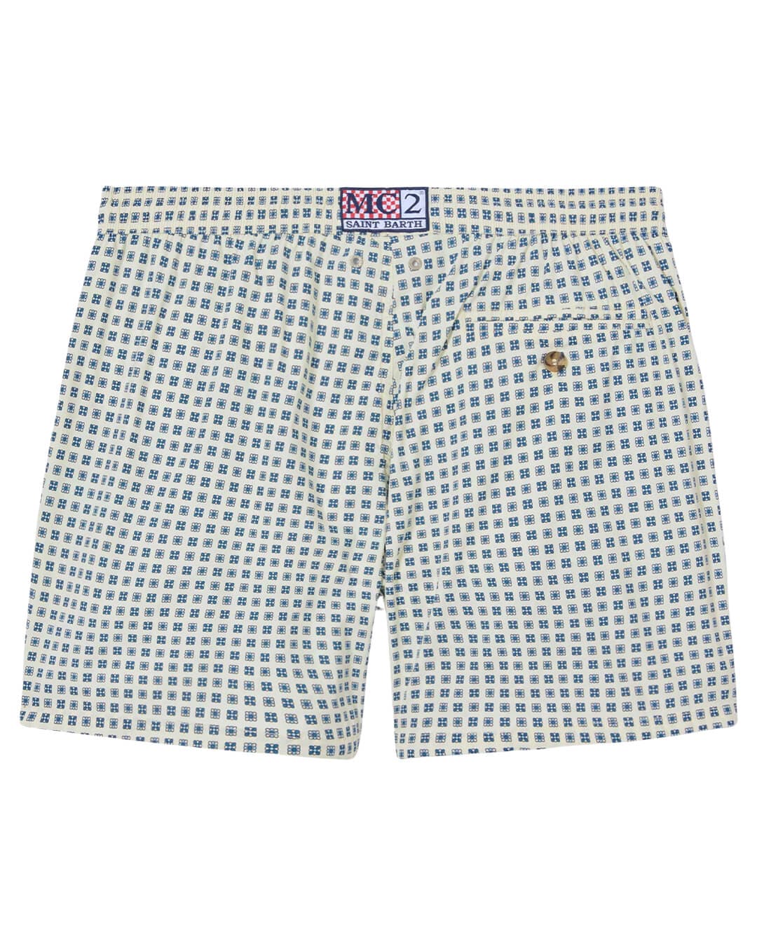 MC2 Saint Barth Swimwear MC2 LIGHTING MICRO STRETCH ULTRALIGHT SWIM SHORT CELESTIE TIE