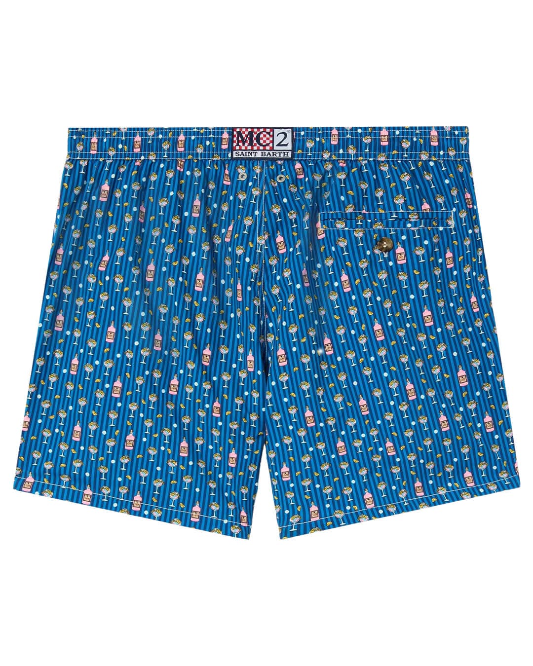 MC2 Saint Barth Swimwear MC2 LIGHTING MICRO STRETCH ULTRALIGHT SWIM SHORT GIN LOVER STRIPES