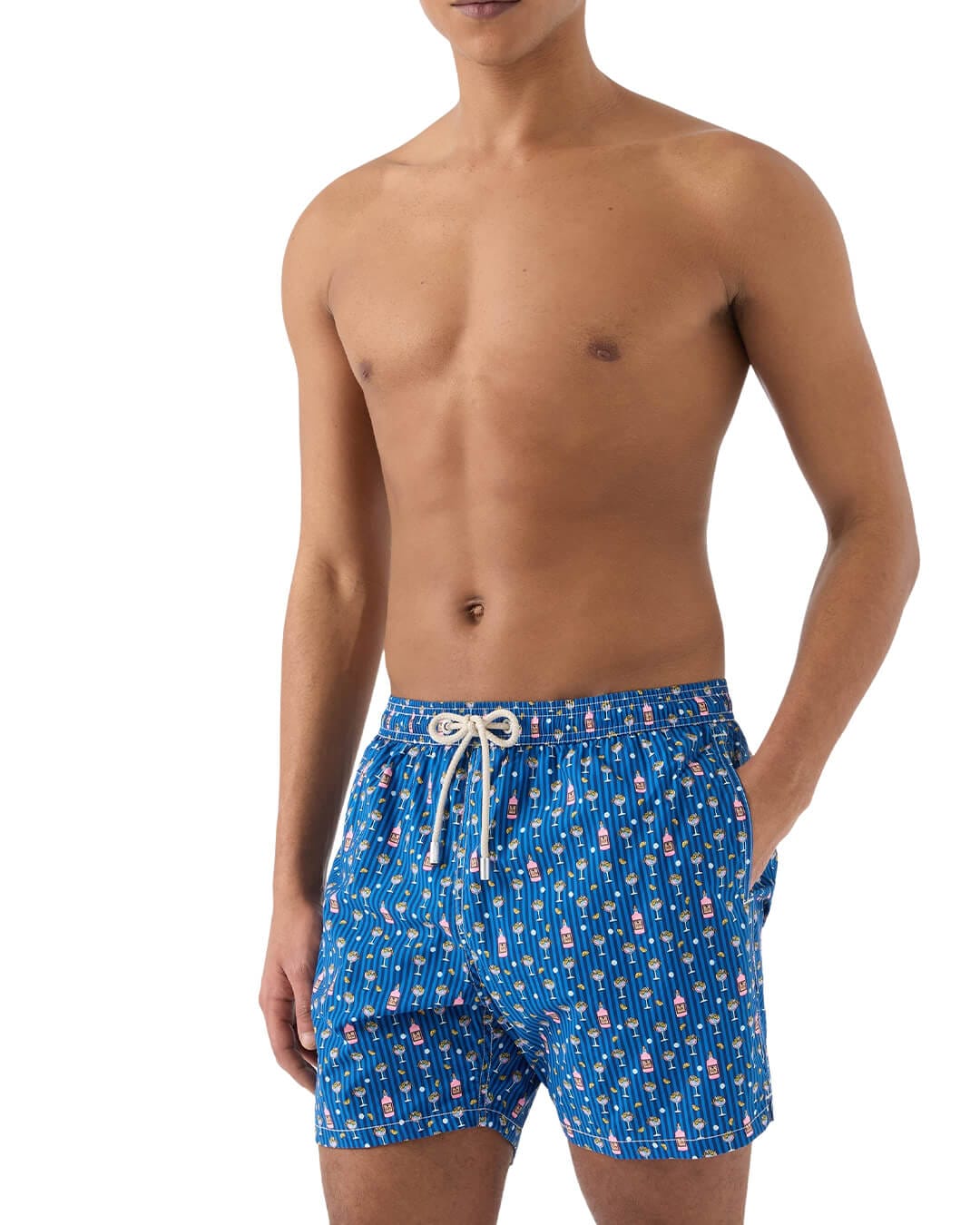 MC2 Saint Barth Swimwear MC2 LIGHTING MICRO STRETCH ULTRALIGHT SWIM SHORT GIN LOVER STRIPES