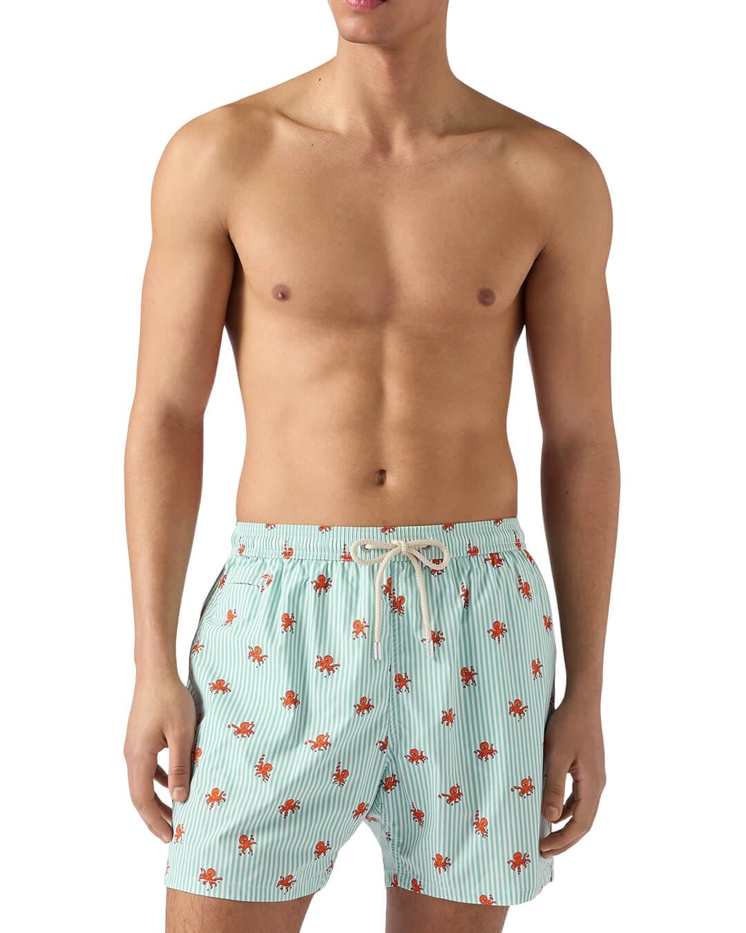 MC2 Saint Barth Swimwear MC2 LIGHTING MICRO STRETCH ULTRALIGHT SWIM SHORT OCTO CLING STRIPES S
