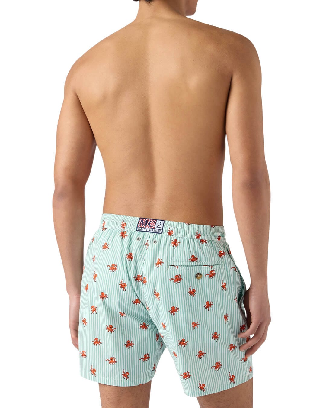 MC2 Saint Barth Swimwear MC2 LIGHTING MICRO STRETCH ULTRALIGHT SWIM SHORT OCTO CLING STRIPES S