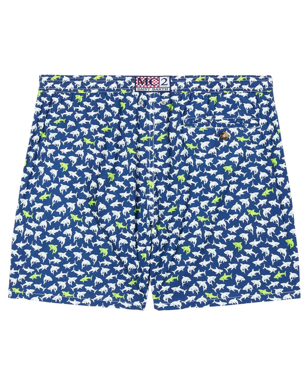 MC2 Saint Barth Swimwear MC2 LIGHTING MICRO STRETCH ULTRALIGHT SWIM SHORT SHARK TROUBLE