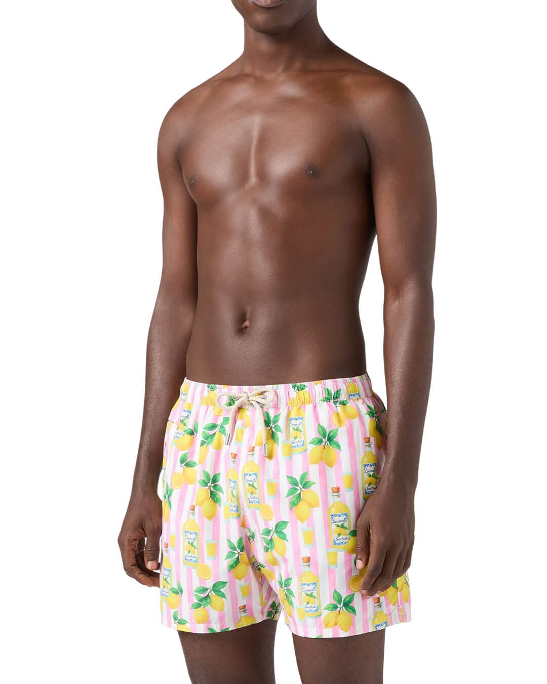 MC2 Saint Barth Swimwear MC2 LIGHTING ULTRALIGHT SWIM SHORT LIMONCELLO STRIPES