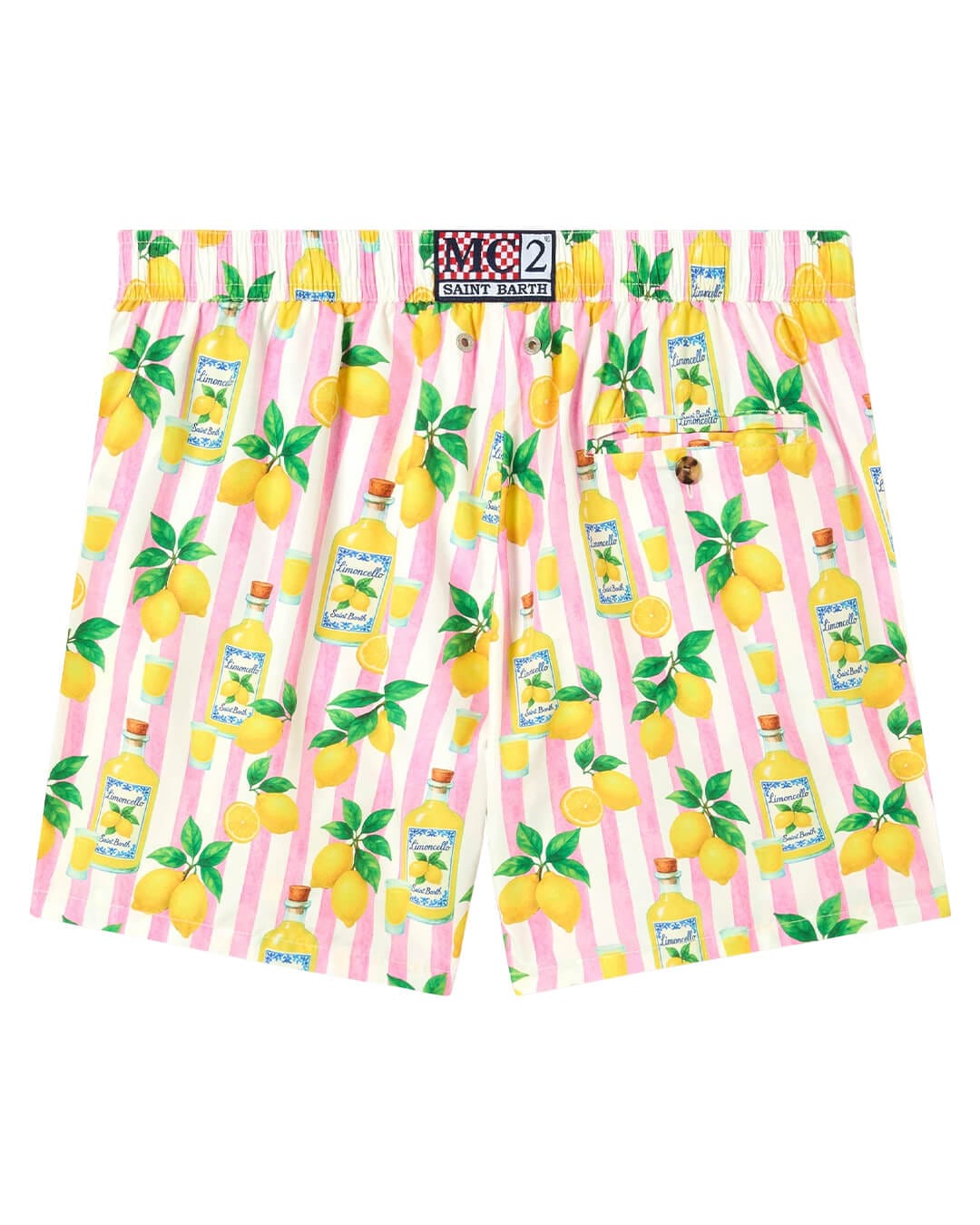 MC2 Saint Barth Swimwear MC2 LIGHTING ULTRALIGHT SWIM SHORT LIMONCELLO STRIPES