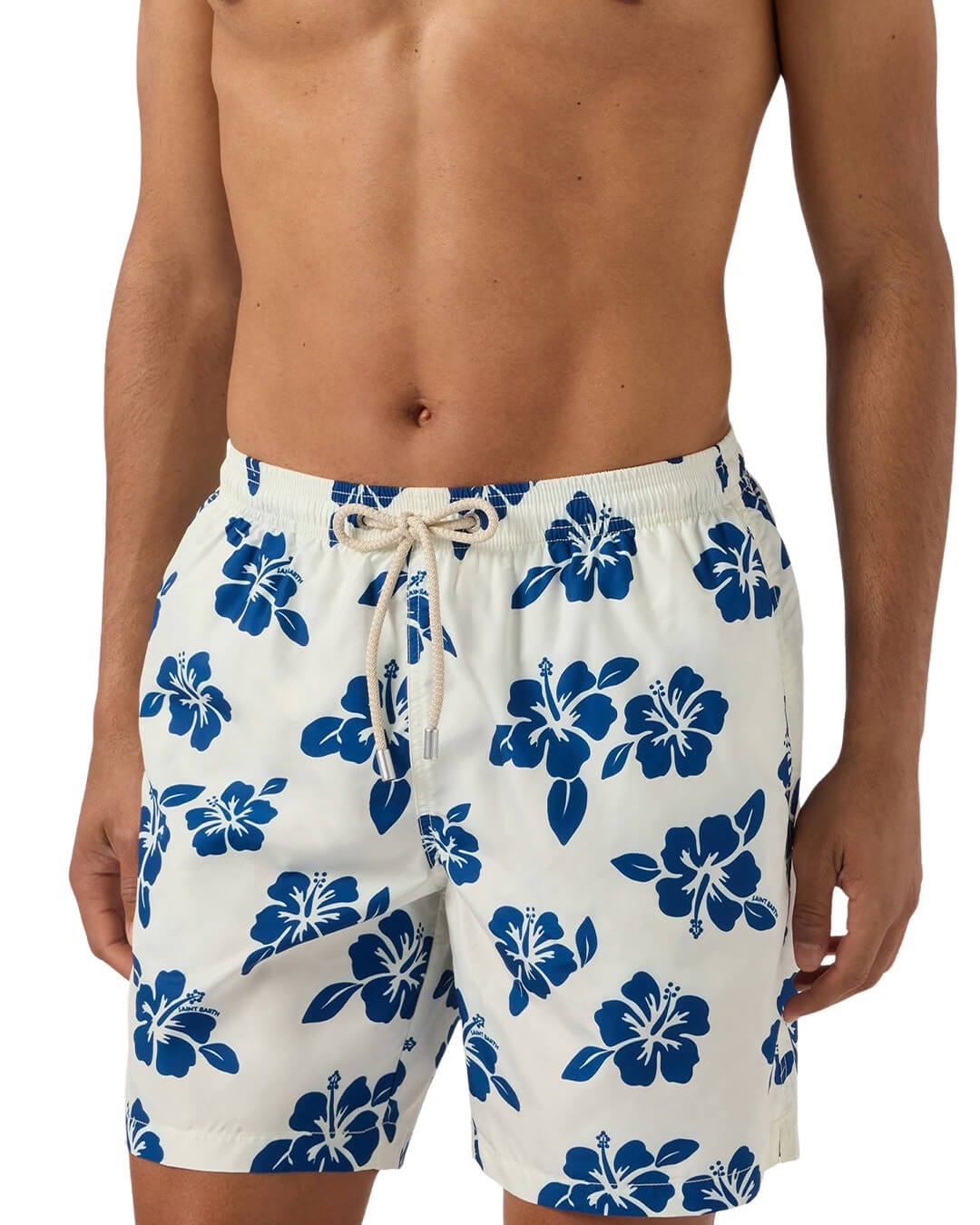 MC2 Saint Barth Swimwear MC2 Lighting Ultralight Swim Short Tiki Hibiscus 0161 08491l