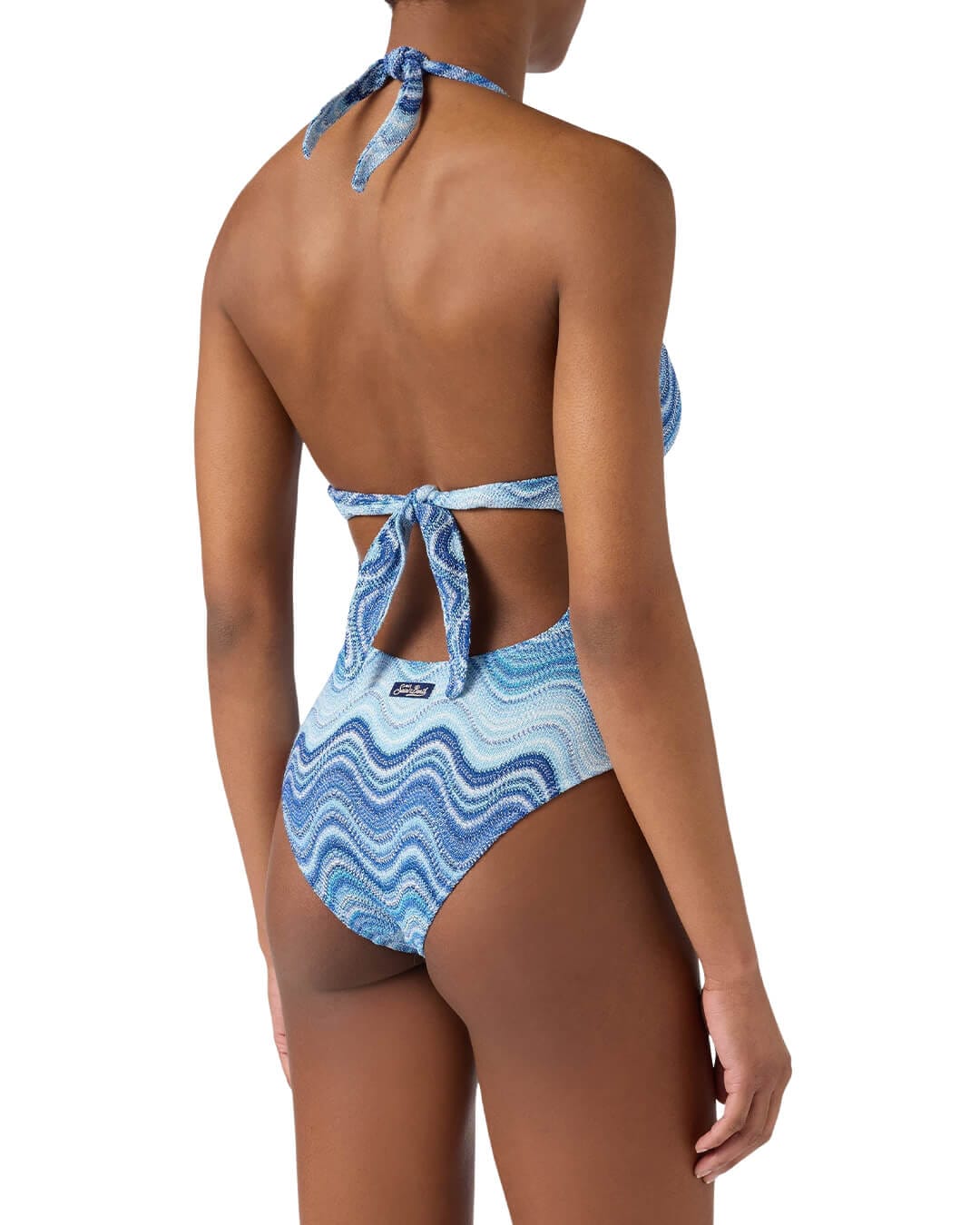 MC2 Saint Barth Swimwear MC2 MARYLIN BREASTED HALTER ONE PIECE SWIMSUIT RACHEL SEA WAVE SOFT
