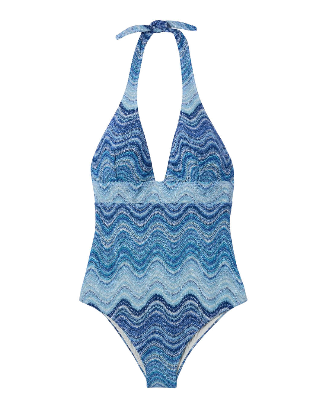 MC2 Saint Barth Swimwear MC2 MARYLIN BREASTED HALTER ONE PIECE SWIMSUIT RACHEL SEA WAVE SOFT