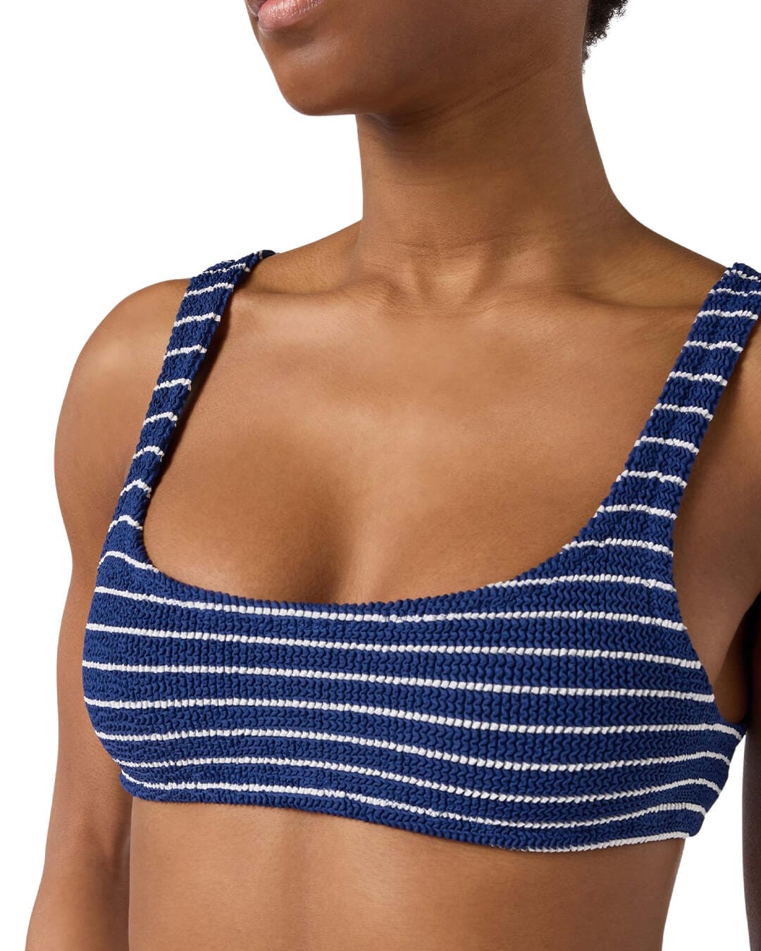 MC2 Saint Barth Swimwear MC2 NAIMA W CRINKLE BRALETTE BIKINI STRIPES TINY