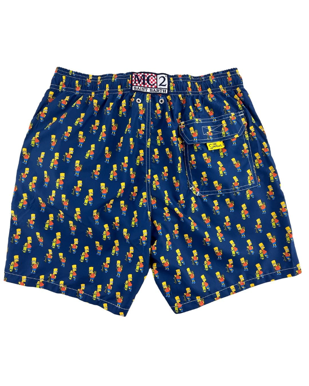Mc2 Saint Barth Swimwear MC2 Navy Light Fabric Bart Simpson Swim Shorts