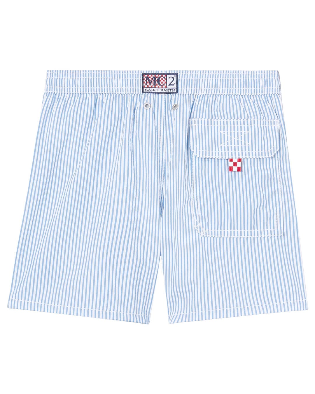 MC2 Saint Barth Swimwear MC2 PATMOS SEERSUCKER STRIPES JR SWIMSHORT