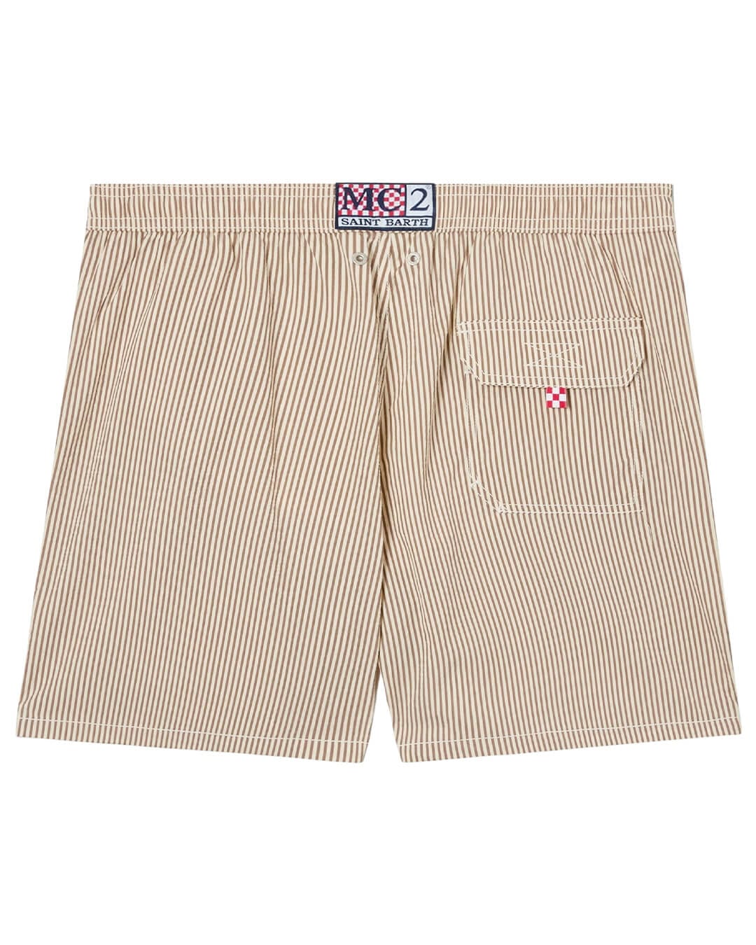 MC2 Saint Barth Swimwear MC2 PATMOS SWIM SHORT SEERSUCKER STRIPES