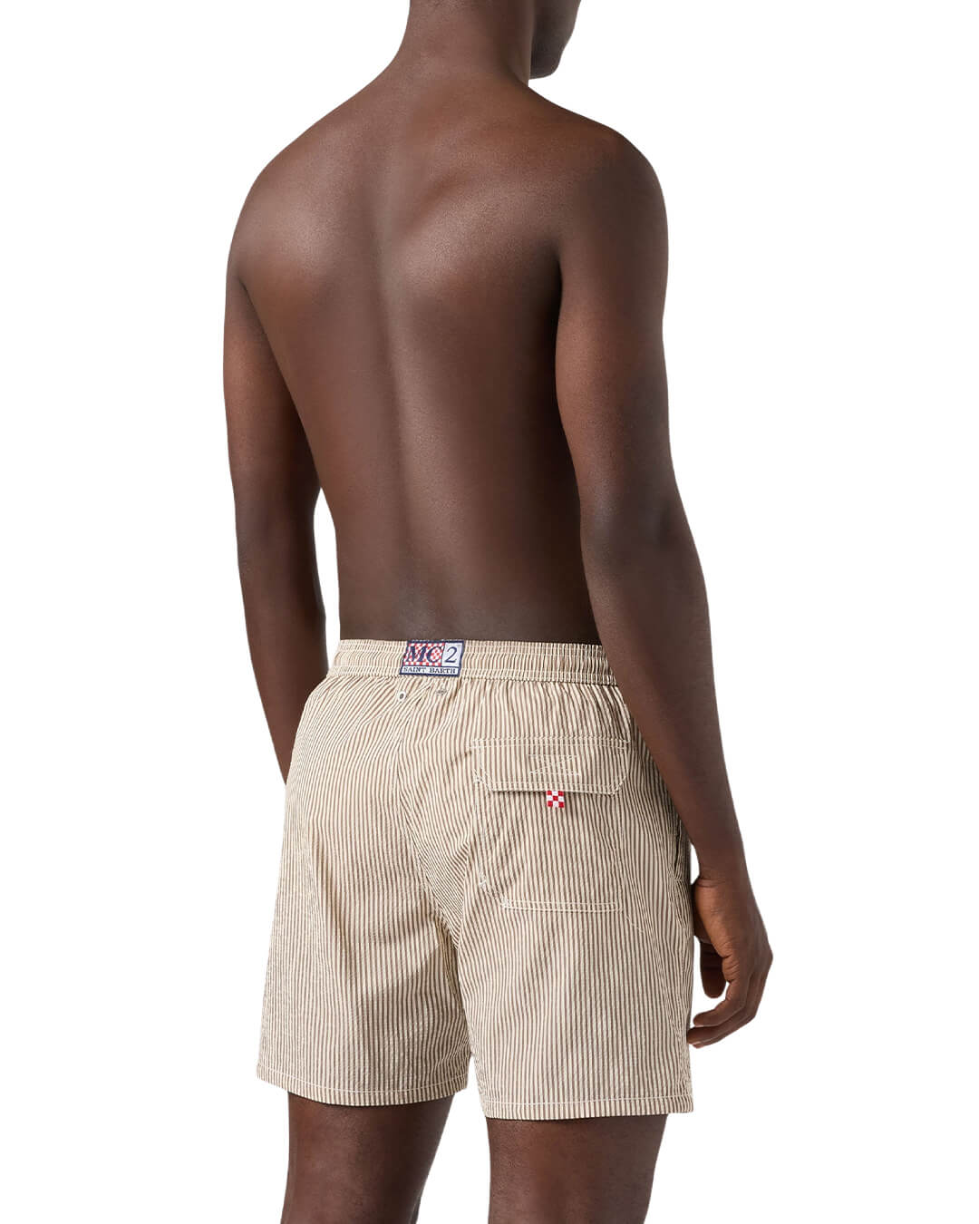 MC2 Saint Barth Swimwear MC2 PATMOS SWIM SHORT SEERSUCKER STRIPES