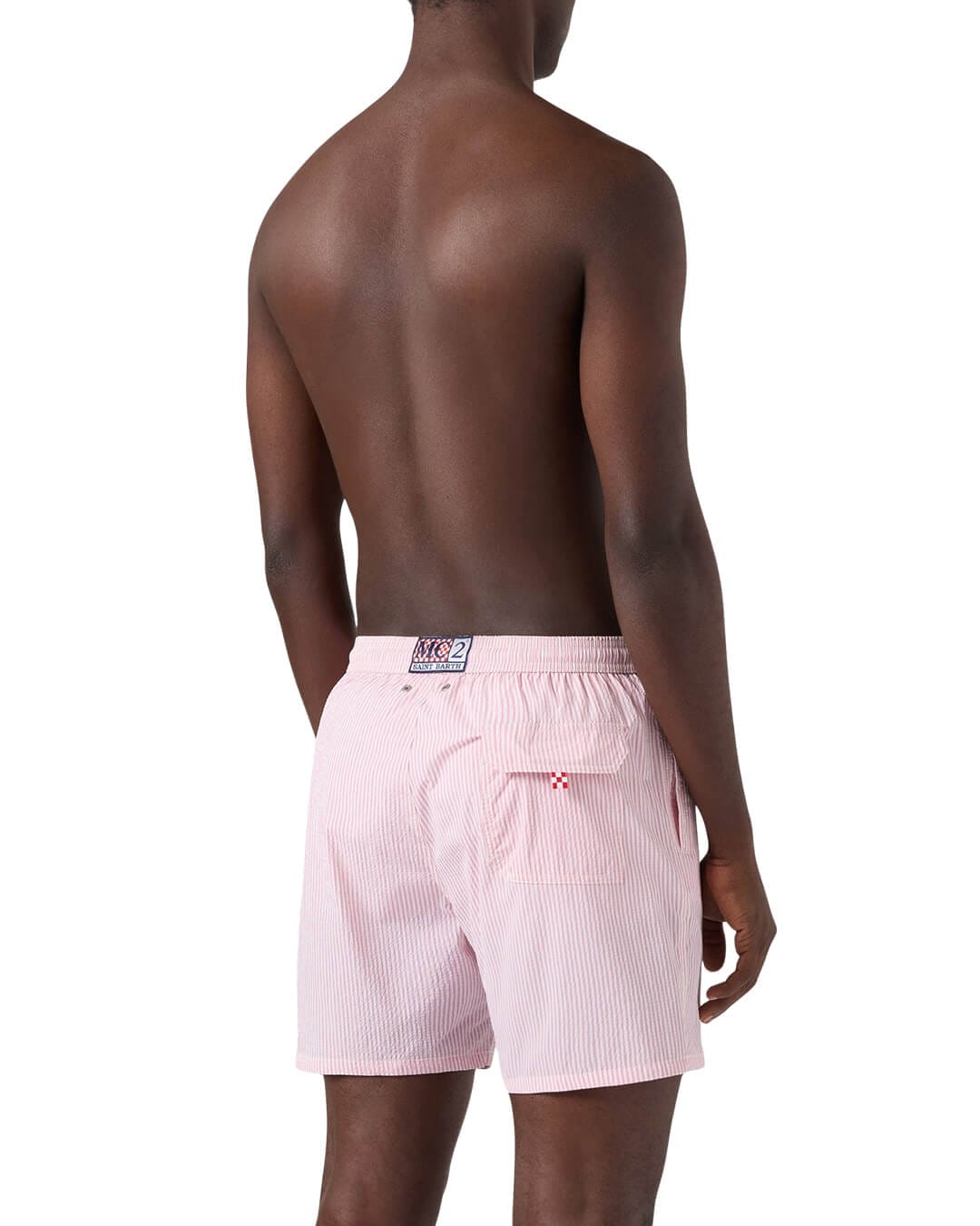 MC2 Saint Barth Swimwear MC2 PATMOS SWIM SHORT SEERSUCKER STRIPES 21 L