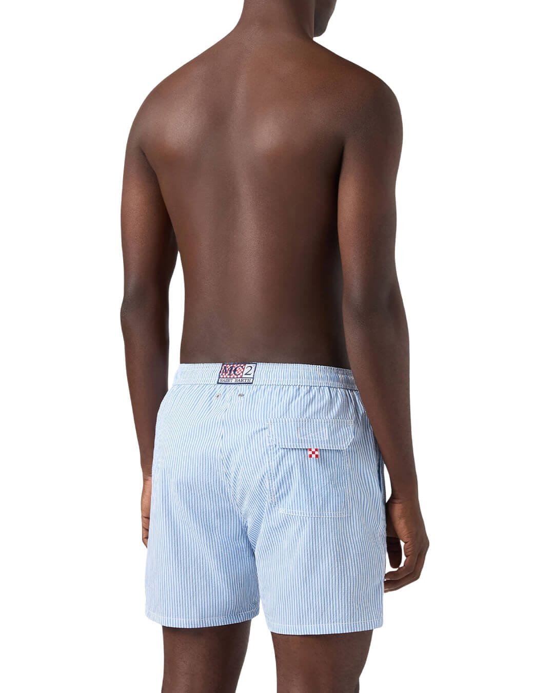 MC2 Saint Barth Swimwear MC2 PATMOS SWIM SHORT SEERSUCKER STRIPES 31 L