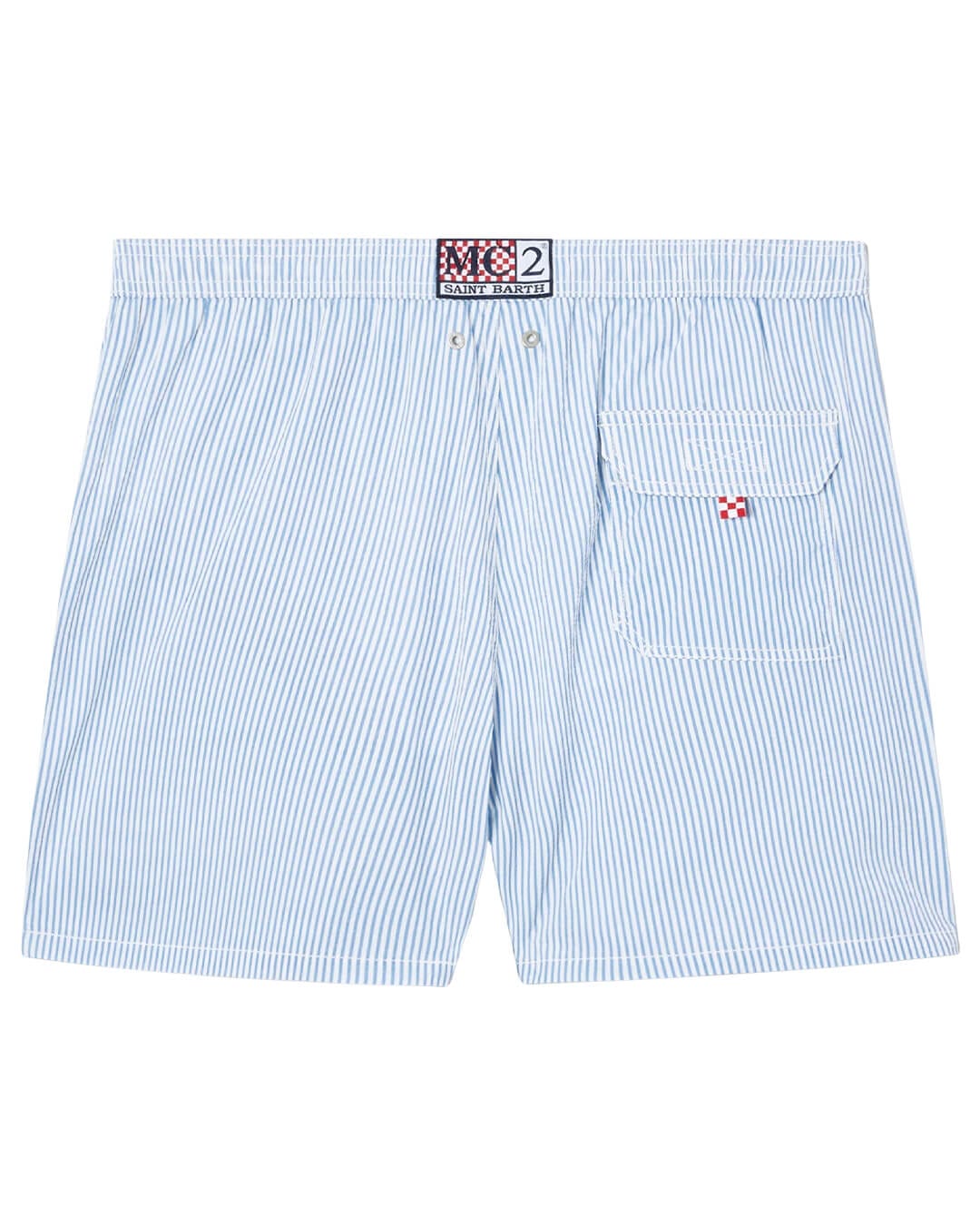 MC2 Saint Barth Swimwear MC2 PATMOS SWIM SHORT SEERSUCKER STRIPES 31 L