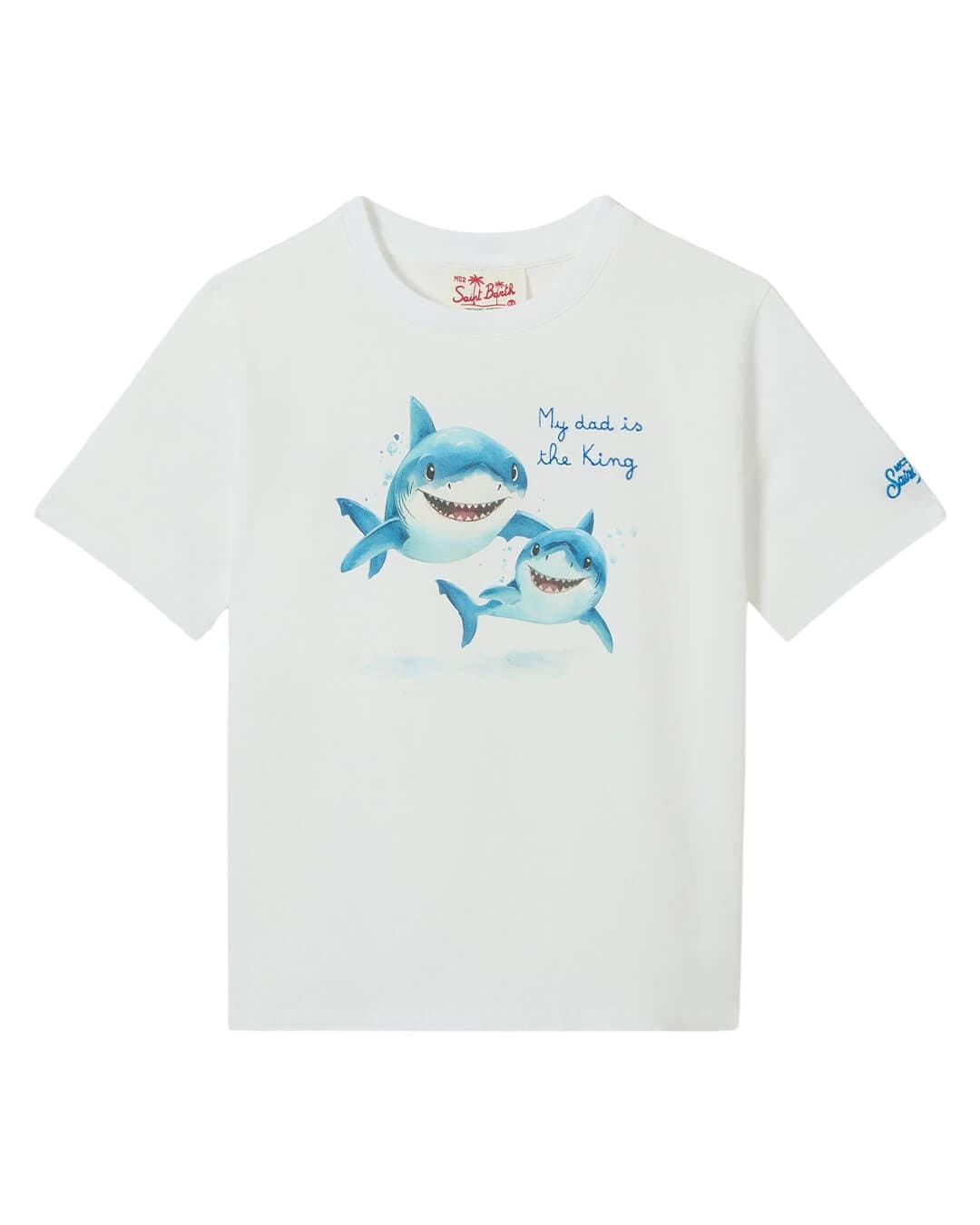 MC2 Saint Barth T-Shirts DENVER SHARK DAD JR BOY COTTON T-SHIRT