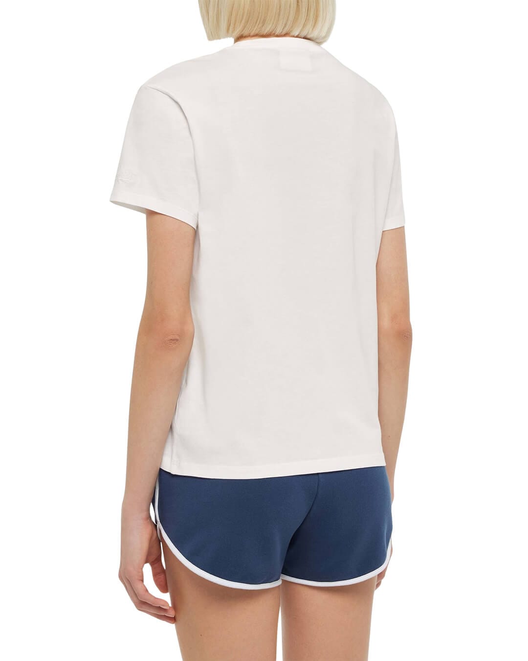 Mc2 Saint Barth T-Shirts EMILIE COTTON CN T-SHIRT GIN FLUENCER 01N EMB 06010H