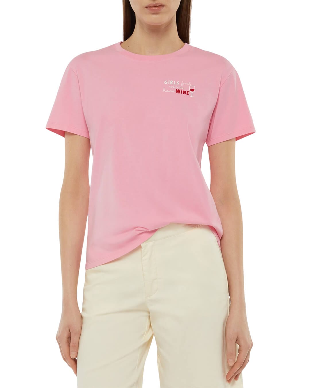 Mc2 Saint Barth T-Shirts EMILIE COTTON CN T-SHIRT GIRLS JUST WINE 23 EMB 06015H