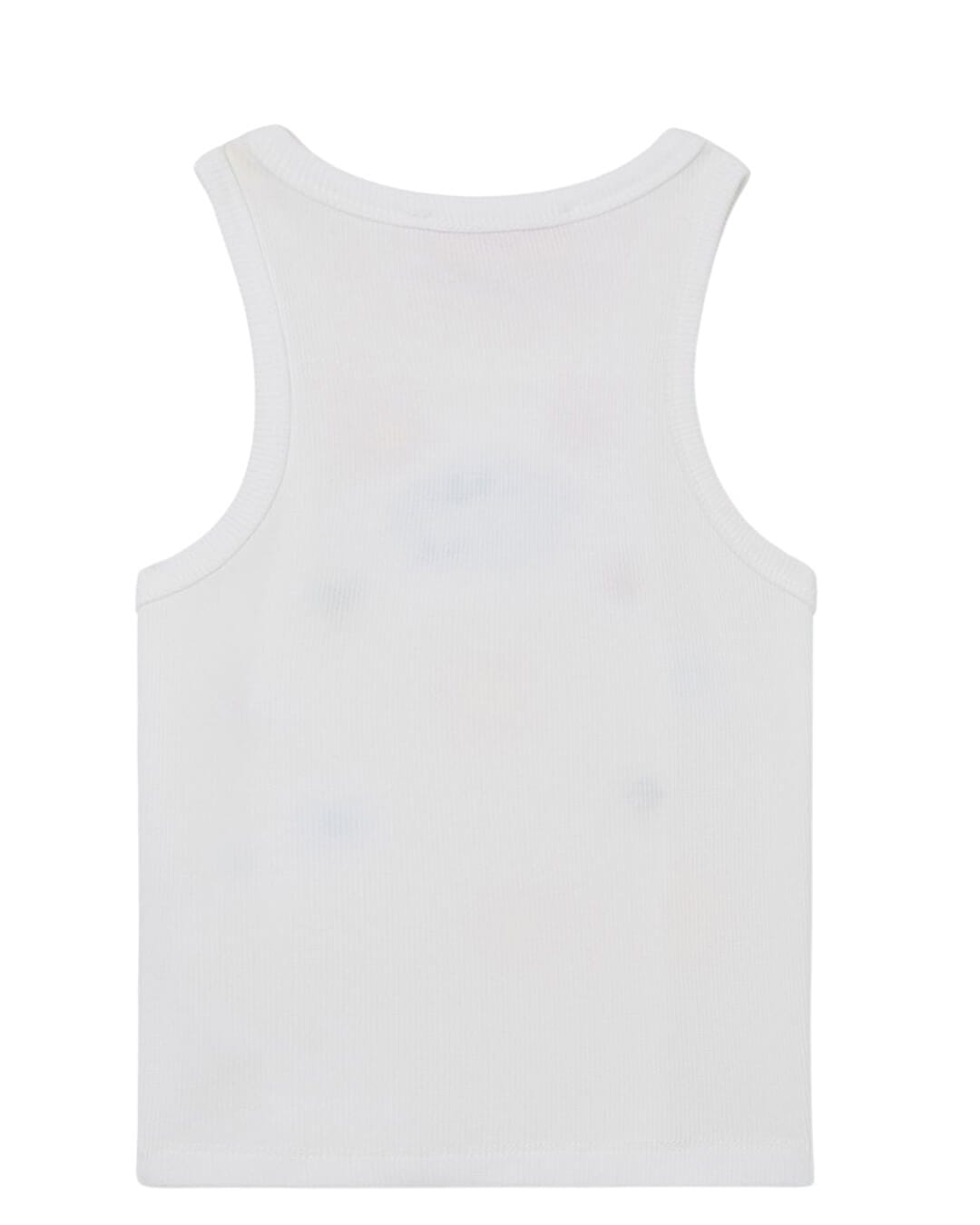 MC2 Saint Barth T-Shirts MC2 Blue Jr Girl Rib Tank Crop Top Rib Sb All Over Sea