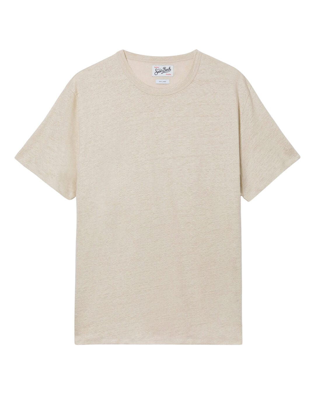 MC2 Saint Barth T-Shirts MC2 ECSTASEA BEIGE  N MAN LINEN T-SHIRT