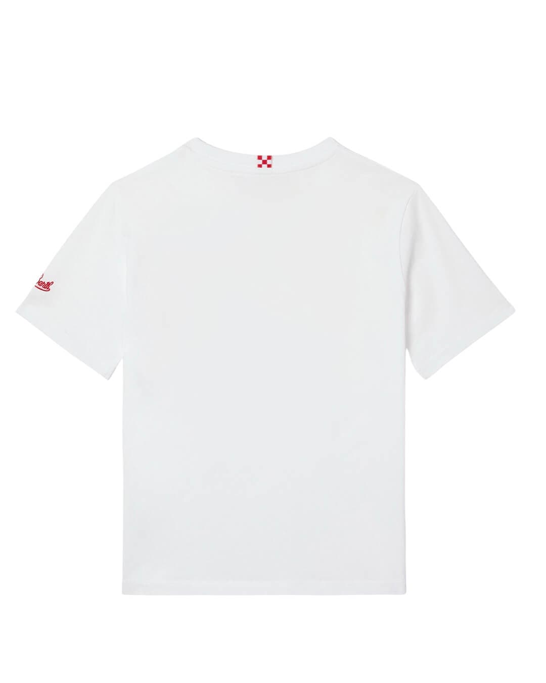 MC2 Saint Barth T-Shirts MC2 Eddy T-shirt With Pocket Shark Side Cross