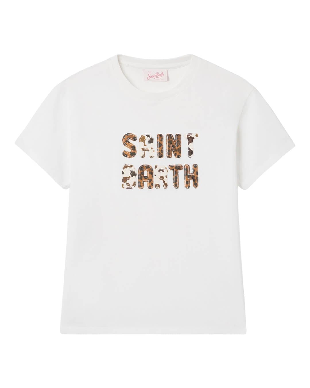 MC2 Saint Barth T-Shirts MC2 EMILIE ANIMALIER PATCH  WOMAN COTTON T-SHIRT