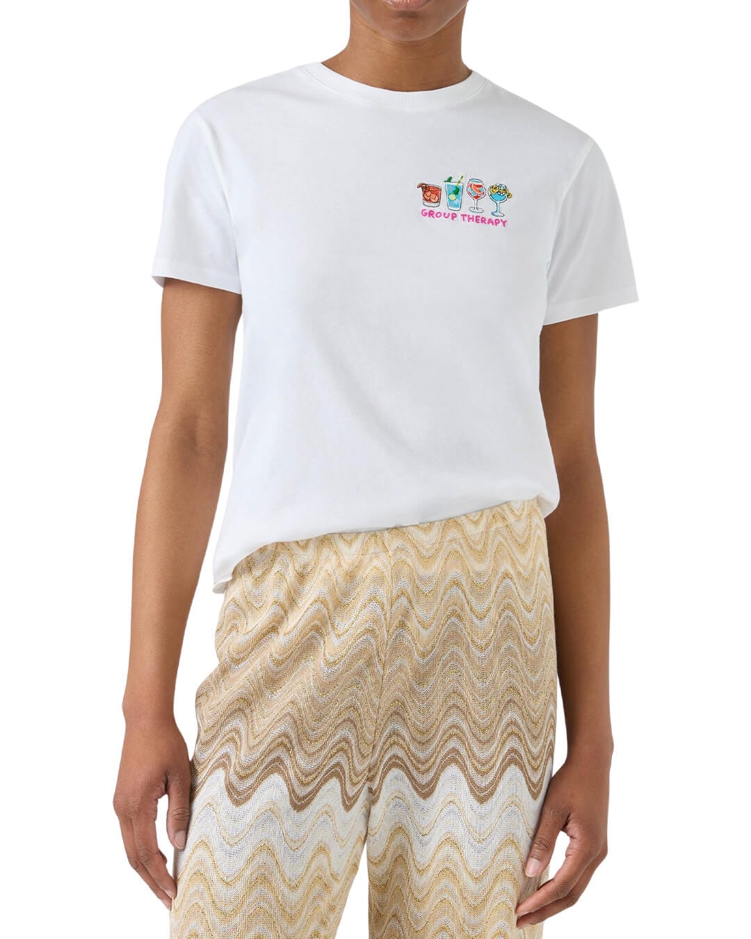 MC2 Saint Barth T-Shirts MC2 Emilie Woman Cotton T-shirt Group Therapy