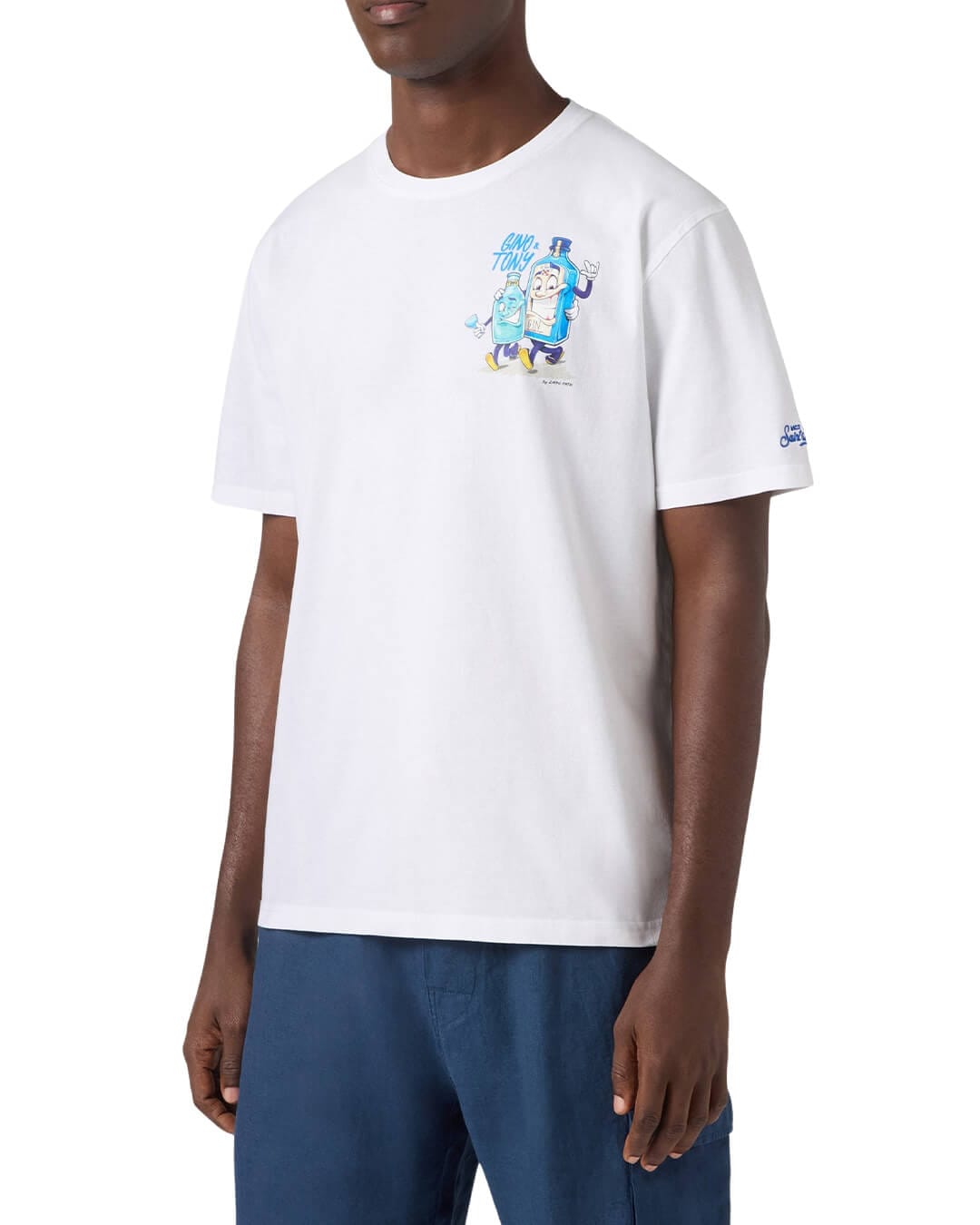 MC2 Saint Barth T-Shirts MC2 PORTLAND MAN COTTON T-SHIRT CPT GINO TONY