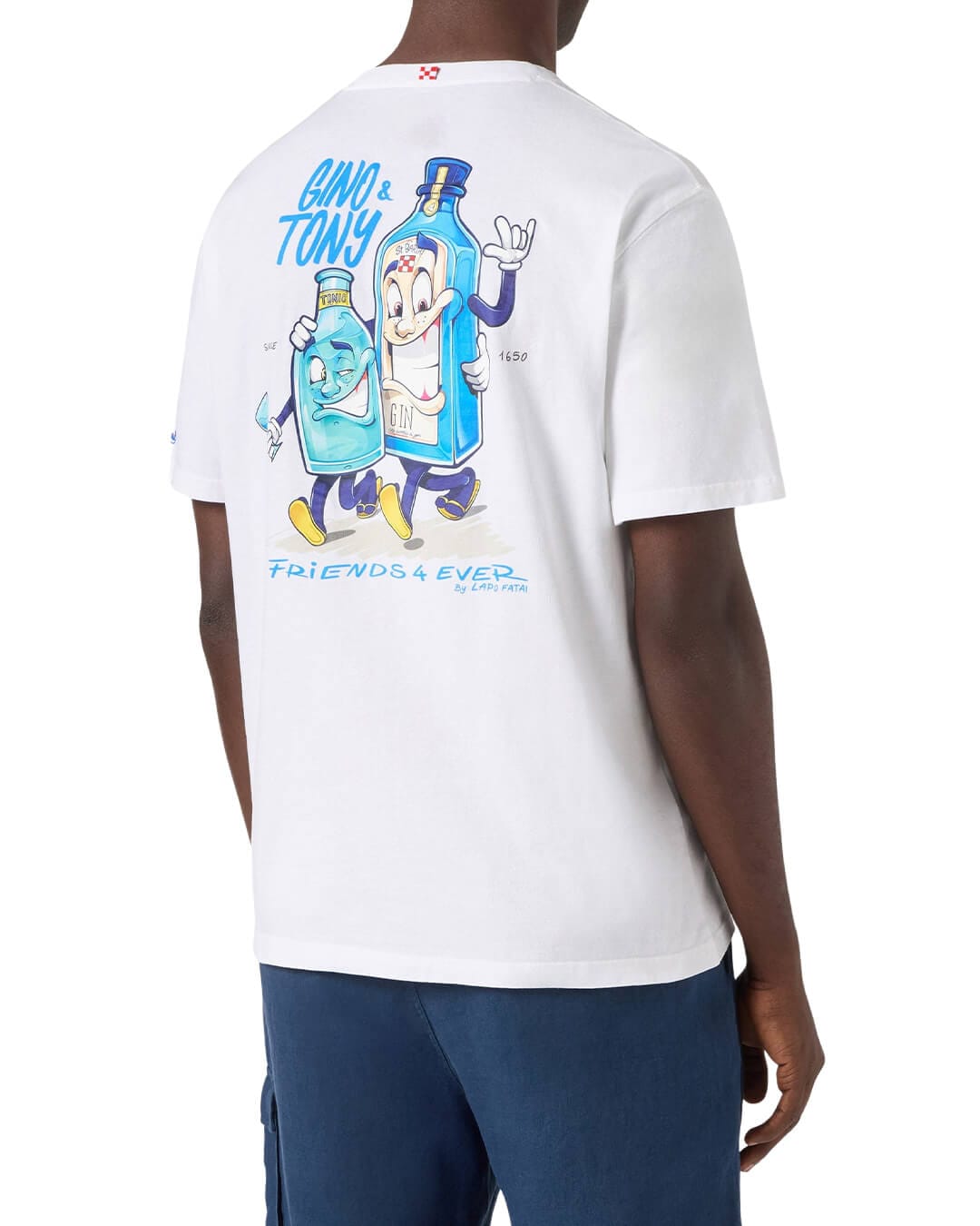 MC2 Saint Barth T-Shirts MC2 PORTLAND MAN COTTON T-SHIRT CPT GINO TONY