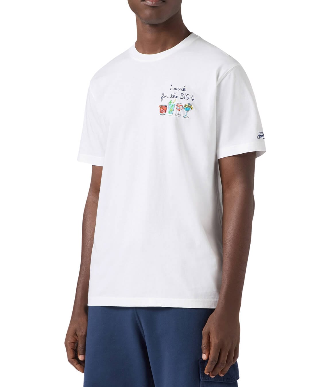 MC2 Saint Barth T-Shirts MC2 PORTOFINO MAN COTTON T-SHIRT BIG FOUR