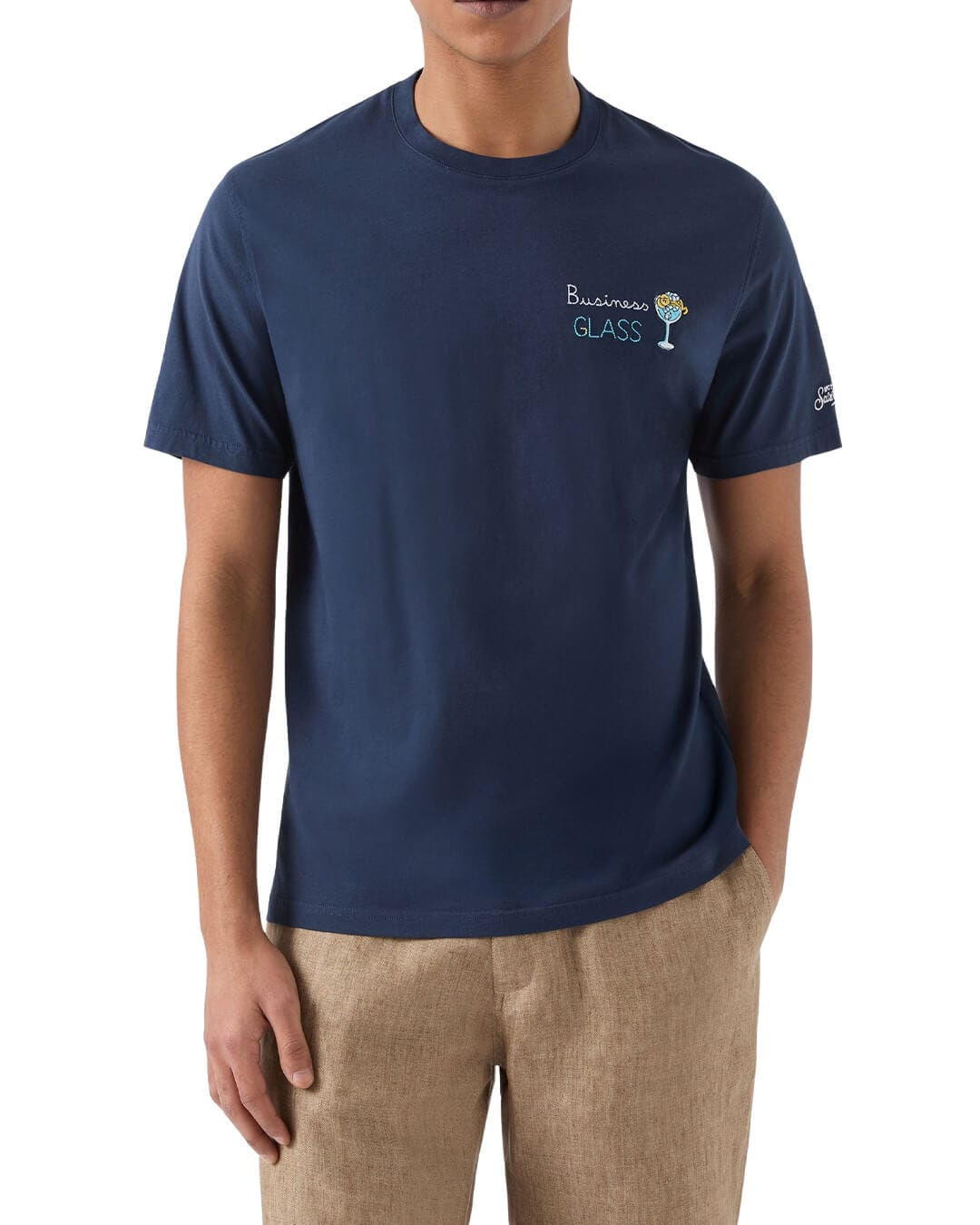 MC2 Saint Barth T-Shirts MC2 PORTOFINO MAN COTTON T-SHIRT BUSINESS GLASS