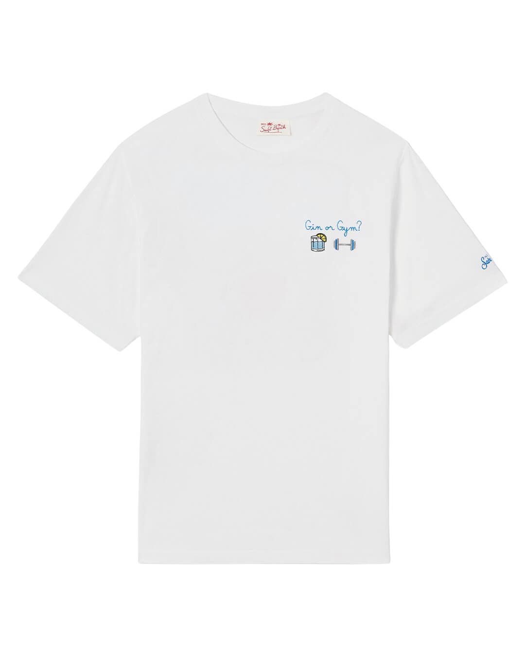MC2 Saint Barth T-Shirts MC2 PORTOFINO MAN COTTON T-SHIRT GIN GYM