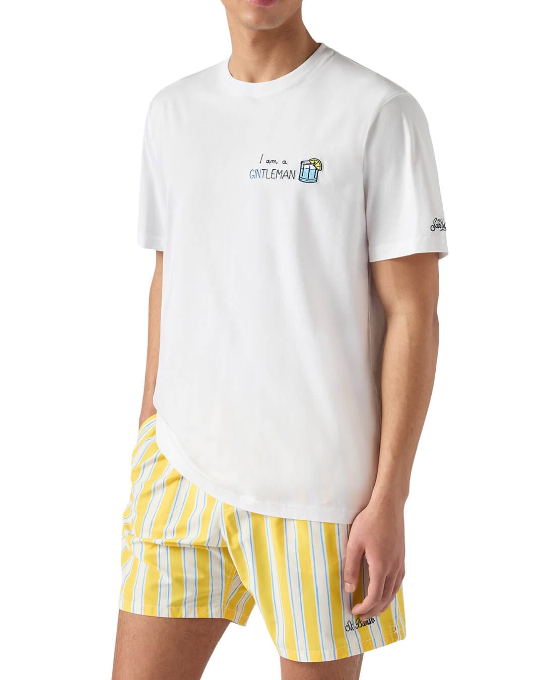 MC2 Saint Barth T-Shirts MC2 PORTOFINO MAN COTTON T-SHIRT GINTLEMAN