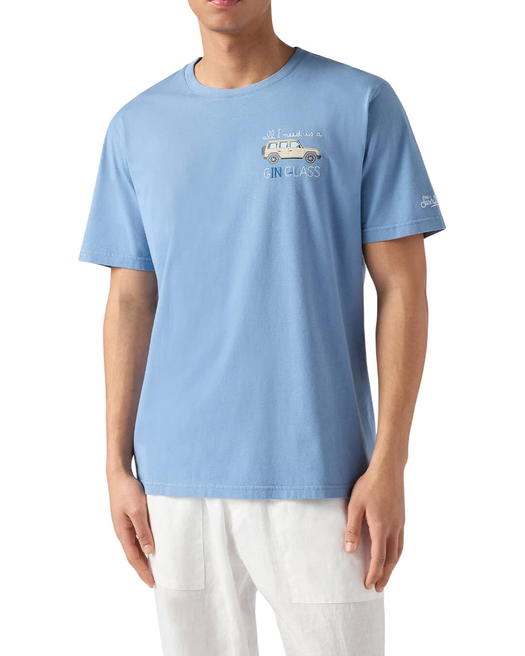 MC2 Saint Barth T-Shirts MC2 PORTOFINO MAN COTTON T-SHIRT NEED GIN GLASS