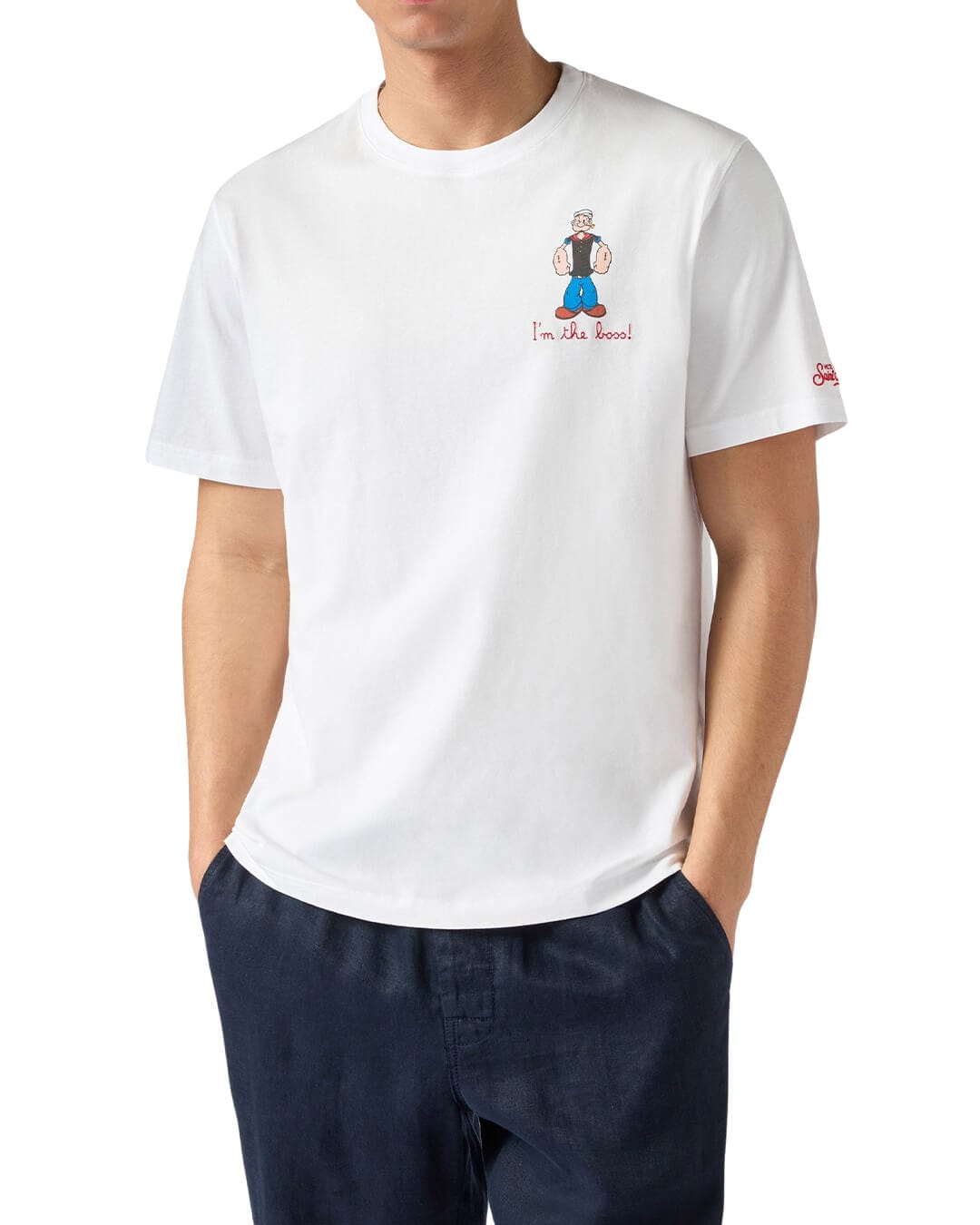 MC2 Saint Barth T-Shirts MC2 PORTOFINO MAN COTTON T-SHIRT POPEYE BOSS