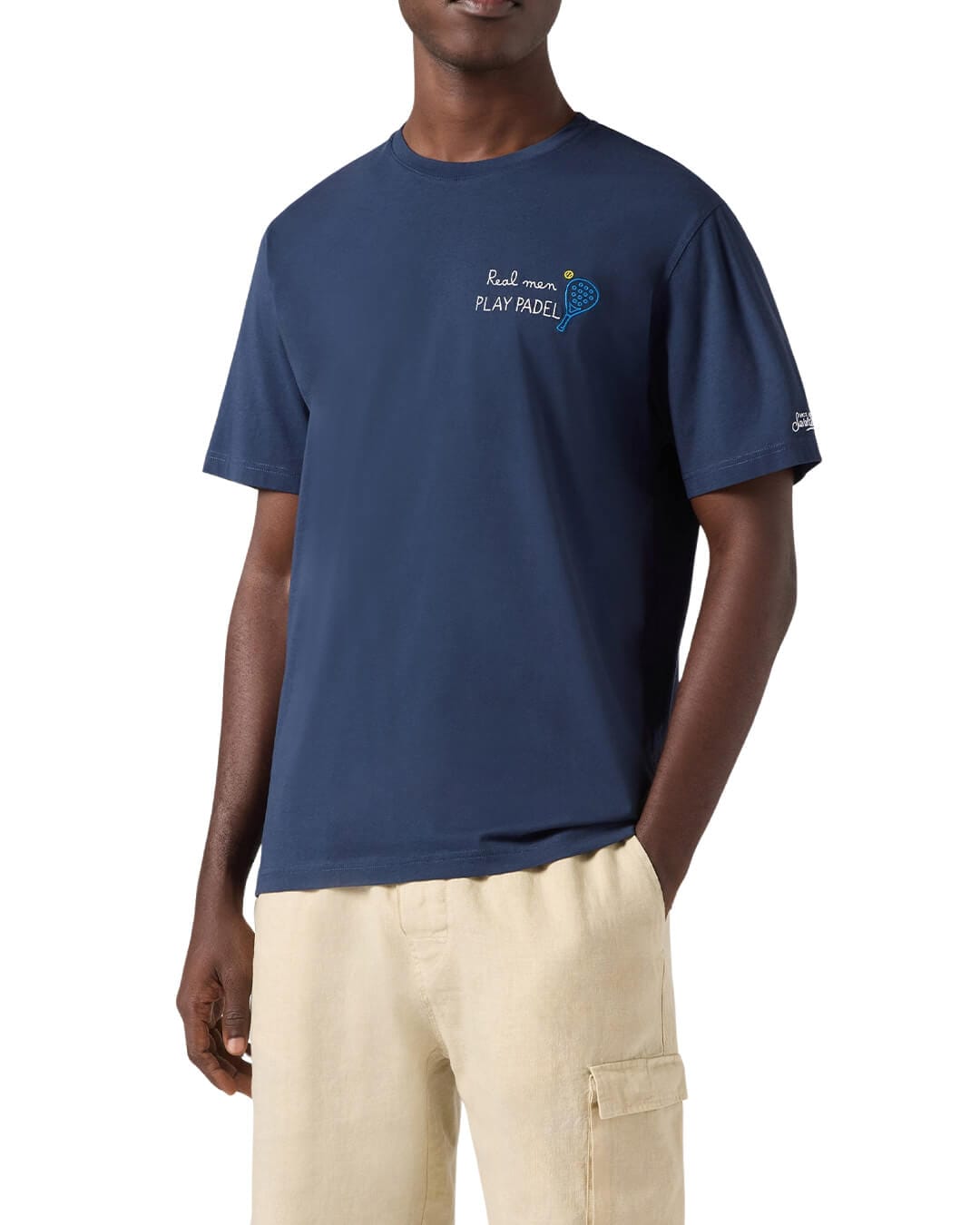 MC2 Saint Barth T-Shirts MC2 PORTOFINO MAN COTTON T-SHIRT REAL MAN PADEL