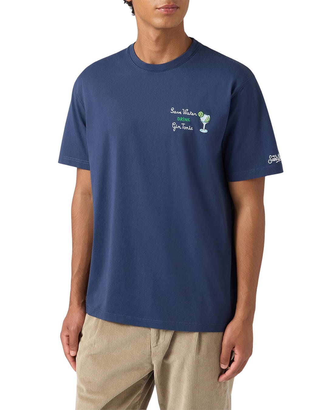 MC2 Saint Barth T-Shirts MC2 Saint Barth Arnott Classic St Barth T-Shirt Drink Gin Save 61 Emb 00136I