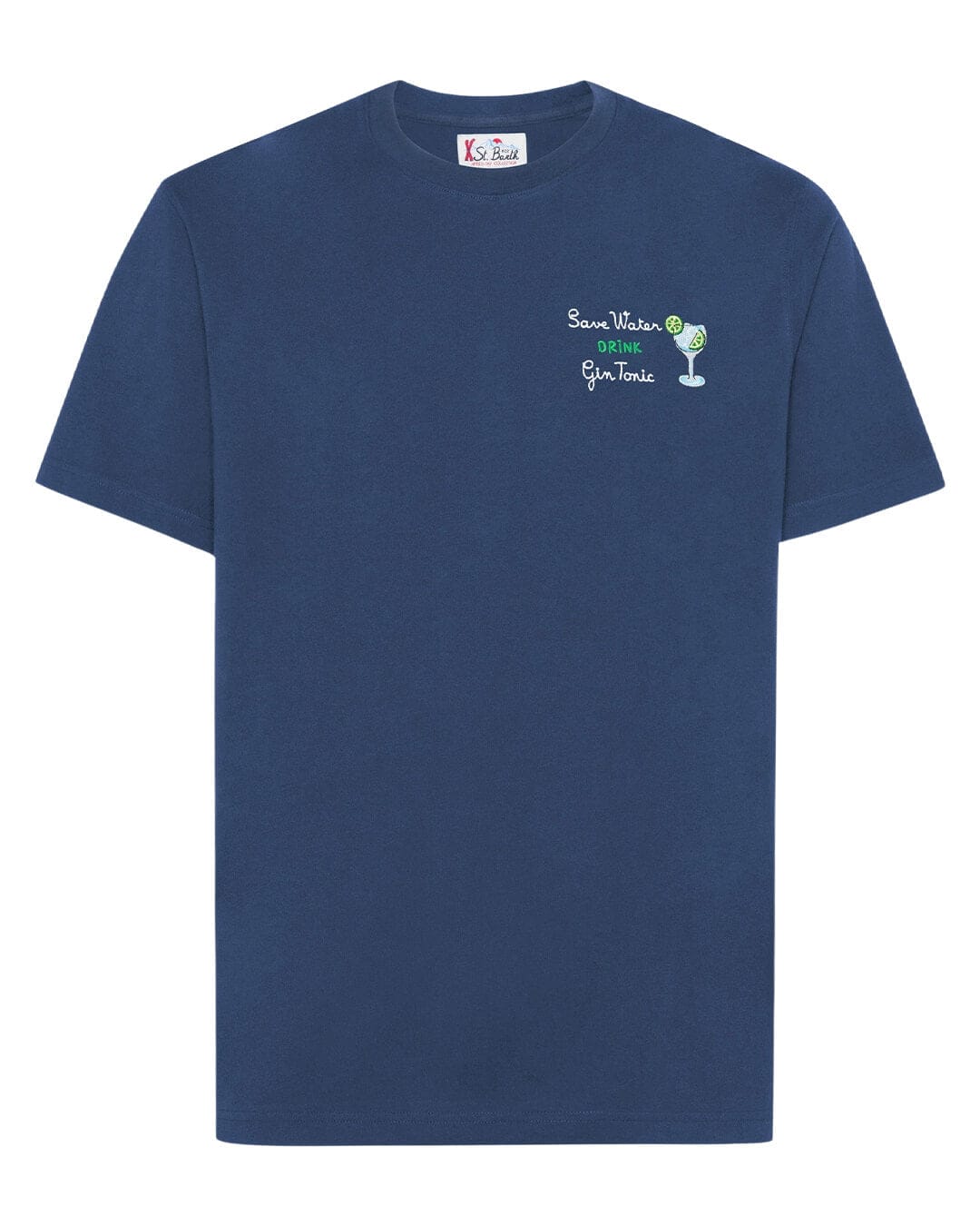 MC2 Saint Barth T-Shirts MC2 Saint Barth Arnott Classic St Barth T-Shirt Drink Gin Save 61 Emb 00136I
