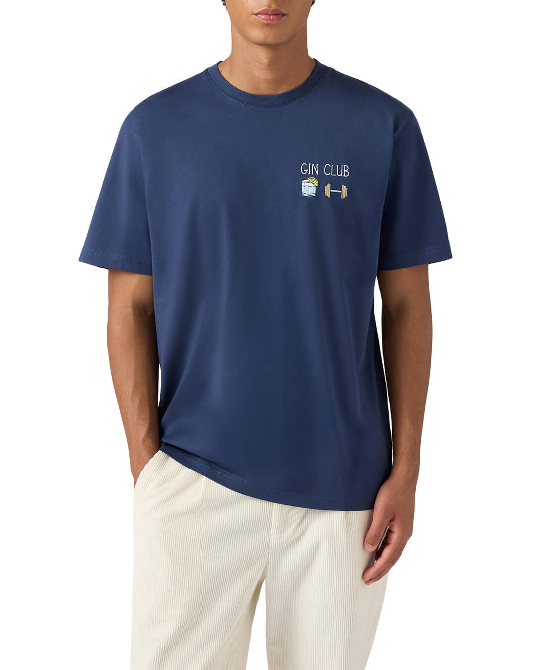 MC2 Saint Barth T-Shirts MC2 Saint Barth Arnott Classic St Barth T-Shirt Gin Club 61 Emb 03266I