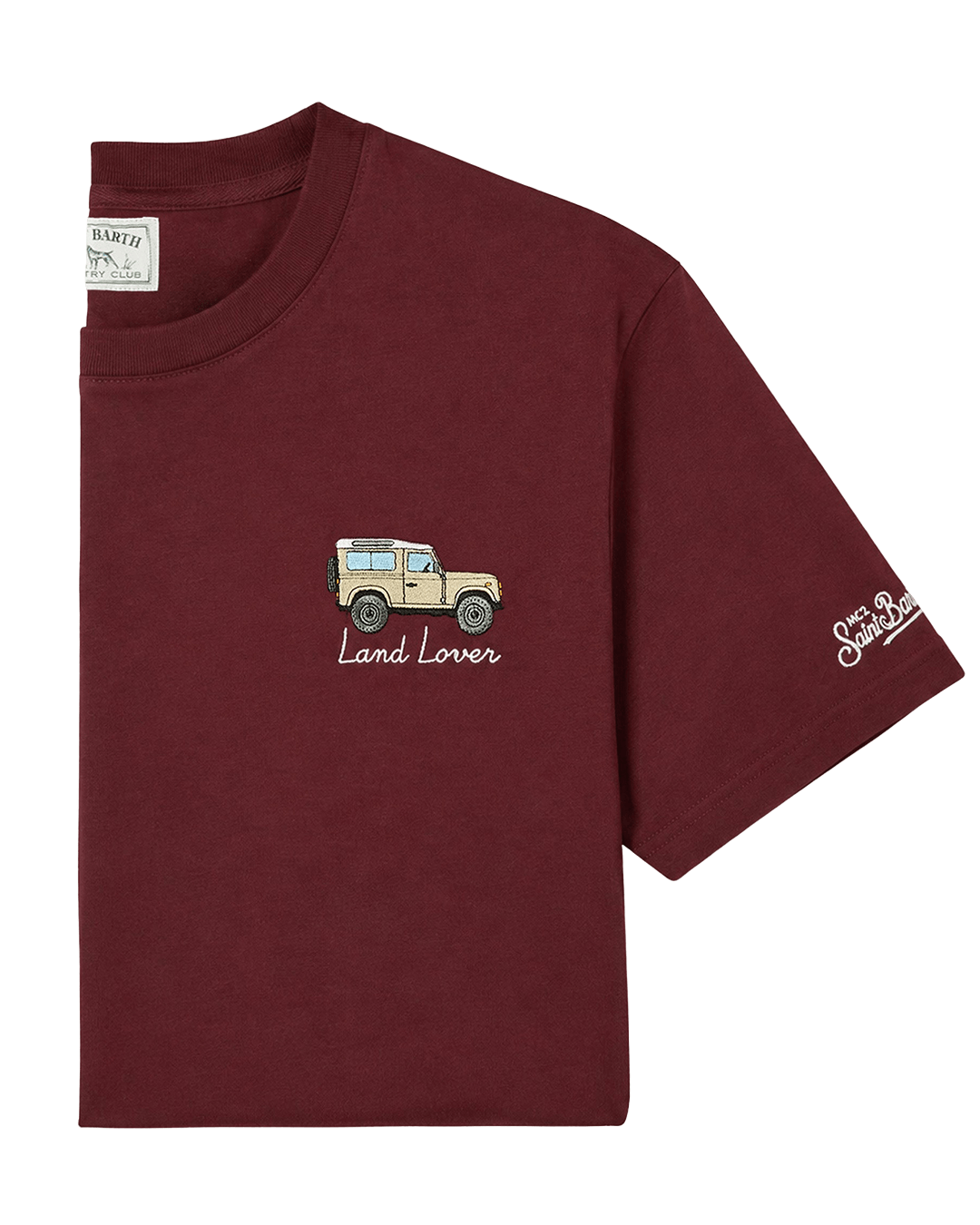Mc2 Saint Barth T-Shirts MC2 Saint Barth Bordeaux Arnott Car Land Lover T-Shirt in Warm Fabric
