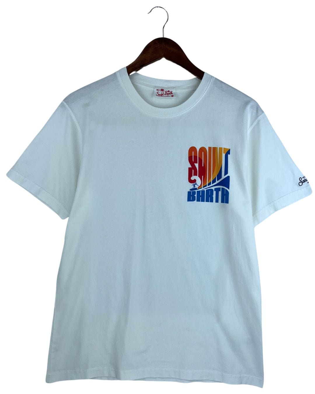 Mc2 Saint Barth T-Shirts MC2 White Saint Barth Print Surfer T-Shirt
