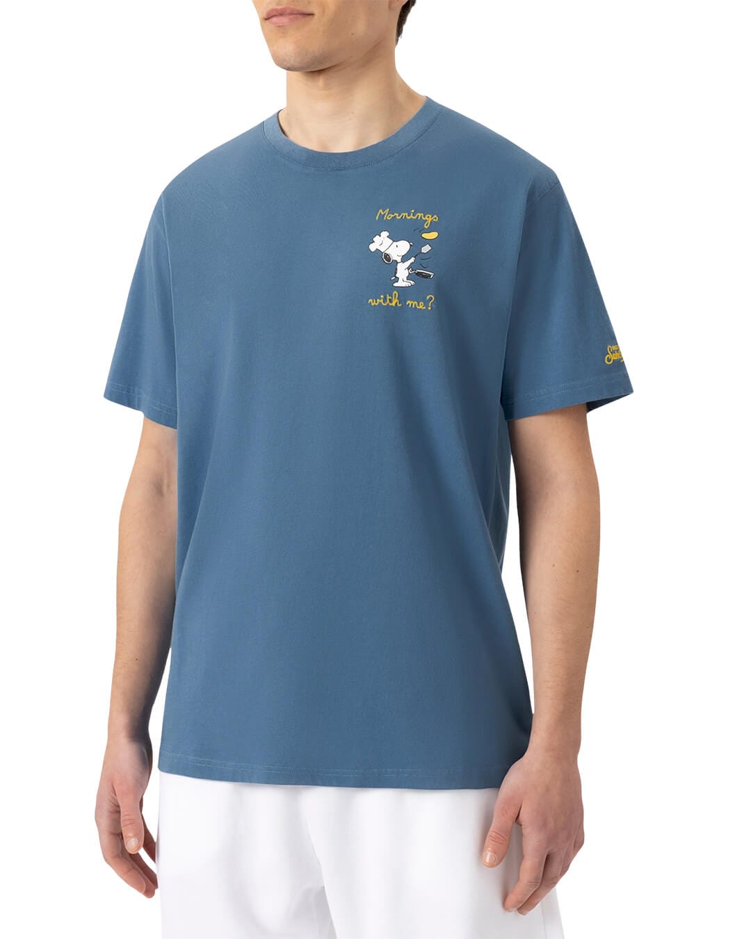 Mc2 Saint Barth T-Shirts TSHIRT COTTON CLASSIC SNOOPY MORNINGS 33 EMB 02291H