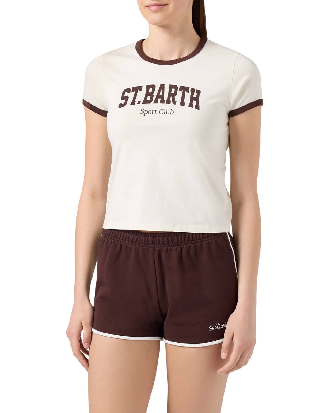 MC2 Saint Barth Trousers MC2 FRANCINE LIGHT WOMAN LIGHT FLEECE SHORT PANT