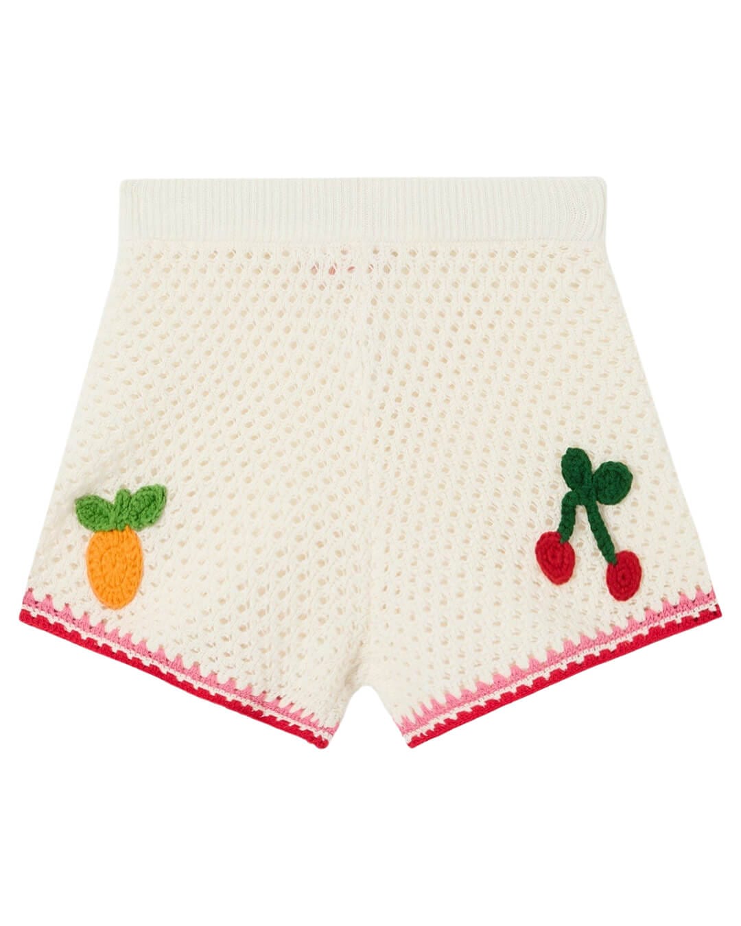 MC2 Saint Barth Trousers MC2 YVETTE JR KINTED SHORT PANT LACE FRUITSALAD