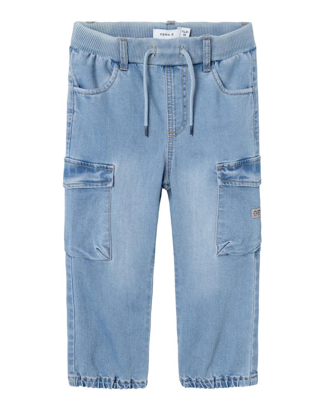 Name It Jeans Boys Name It Blue Baggy Denim Cargo Jeans